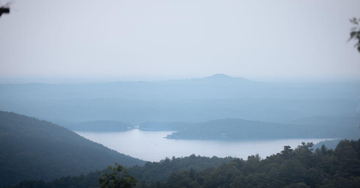Lake James area landscape in western NC